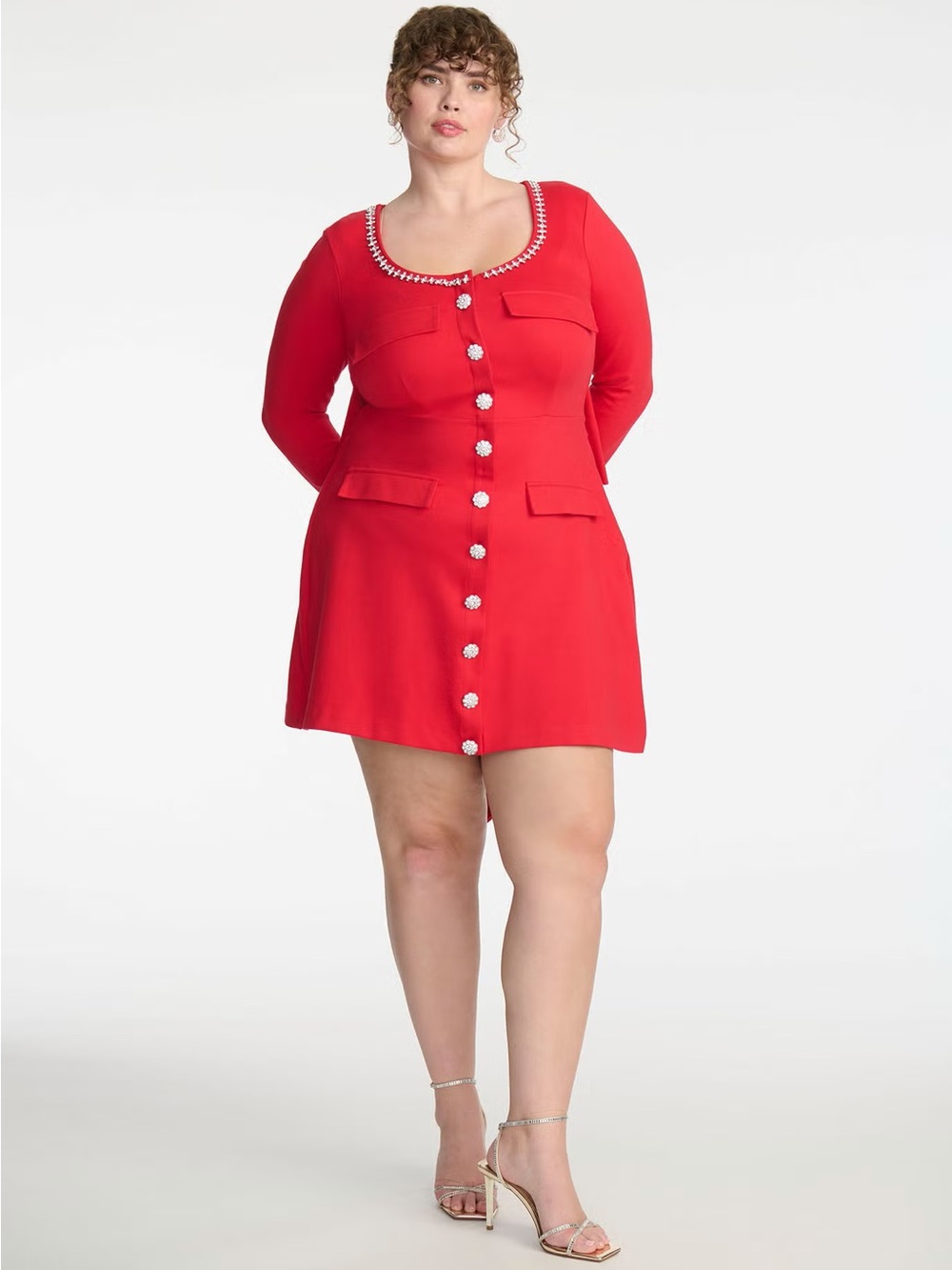 NEW Kate Spade New York x Eloquii Dramatic Bow Rhinestone Mini Dress